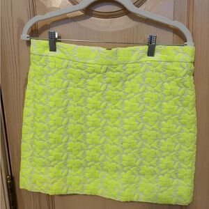 J. Crew Neon Floral Mini Skirt 6